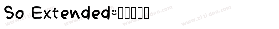 So Extended字体转换